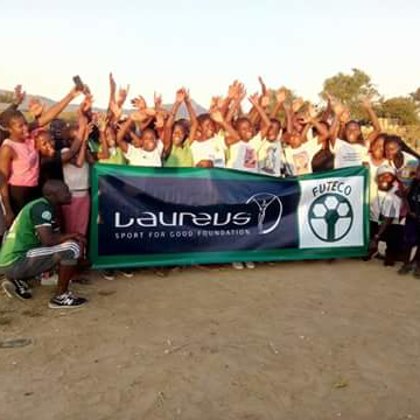 Messica girls football tournament sponsored by Laureus Sport for Good.